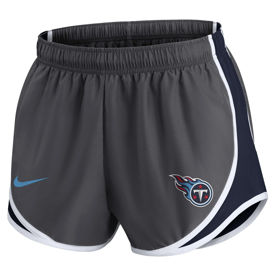 Tennessee Titans Women's Team Logo Performance Tempo Shorts - Charcoal | Nike cheap