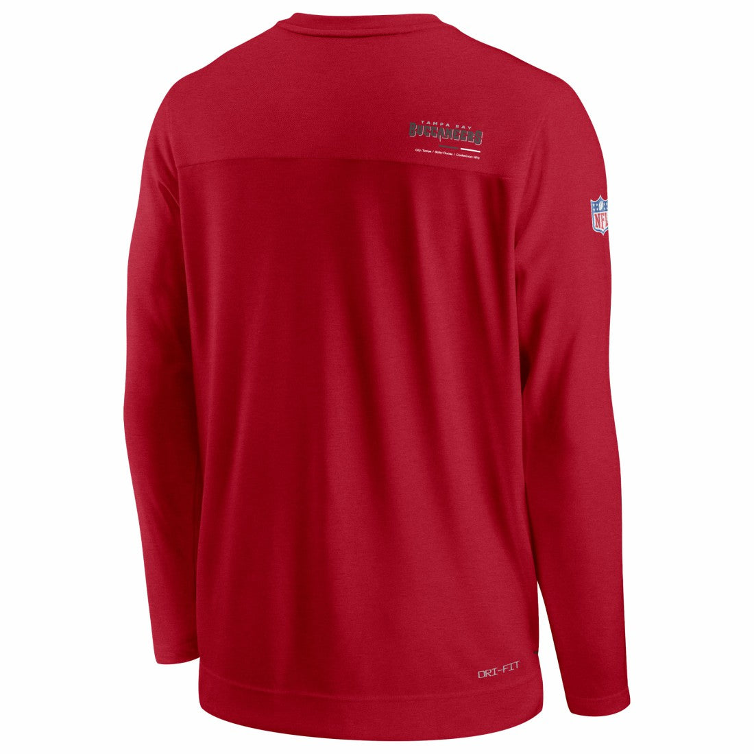 Tampa Bay Buccaneers Sideline Coach Chevron Lock Up Long Sleeve V-Neck Performance T-Shirt - Red | Nike discount