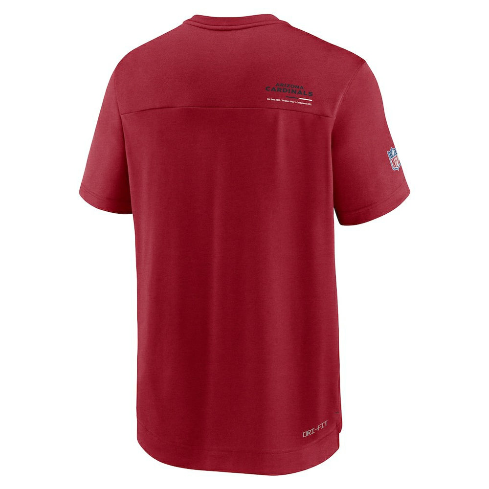 Arizona Cardinals Sideline Coach Chevron Lock Up Logo V-Neck Performance T-Shirt - Cardinal | Nike cheap