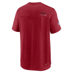 Arizona Cardinals Sideline Coach Chevron Lock Up Logo V-Neck Performance T-Shirt - Cardinal | Nike cheap
