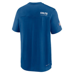 Indianapolis Colts Sideline Coach Chevron Lock Up Logo V-Neck Performance T-Shirt - Royal | Nike discount