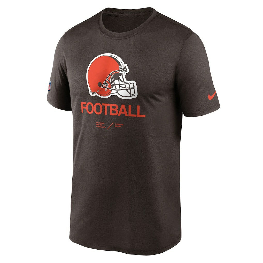 Cleveland Browns Sideline Infograph Performance T-Shirt - Brown | Nike sale