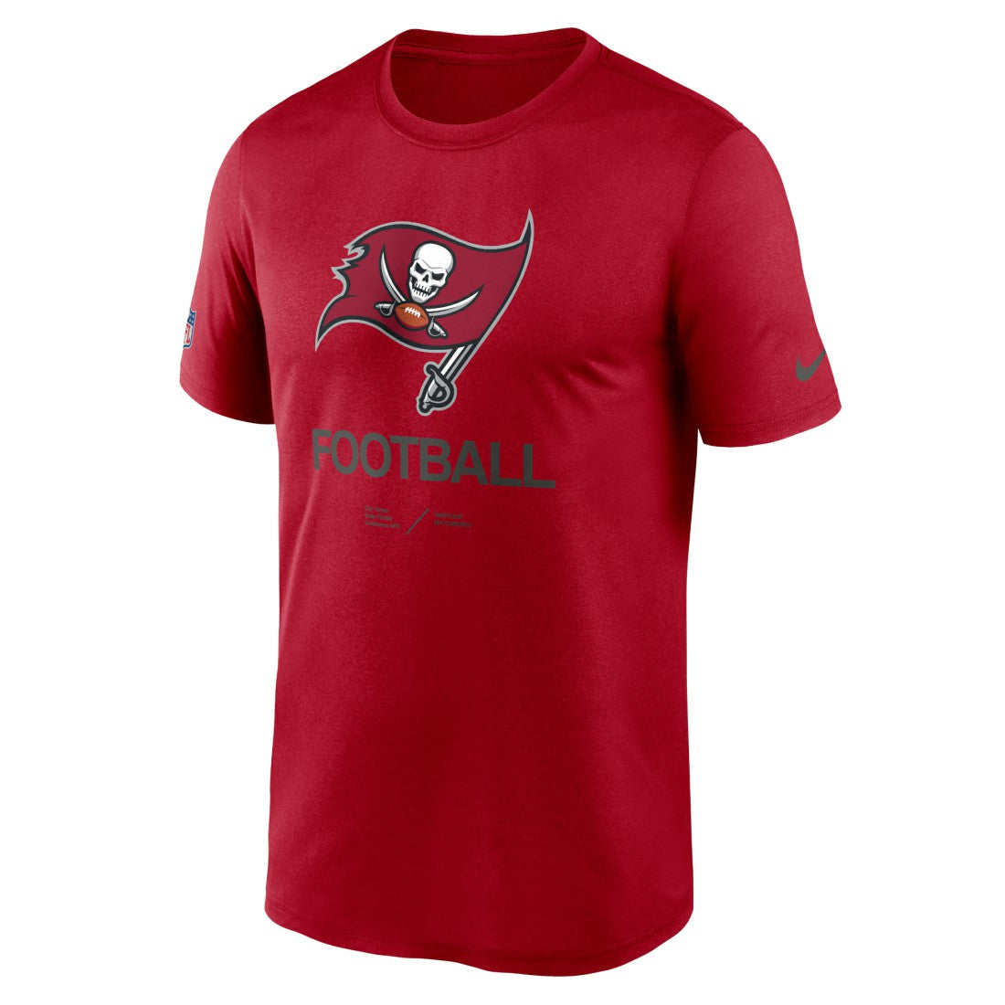 Tampa Bay Buccaneers Sideline Infograph Performance T-Shirt - Red | Nike online