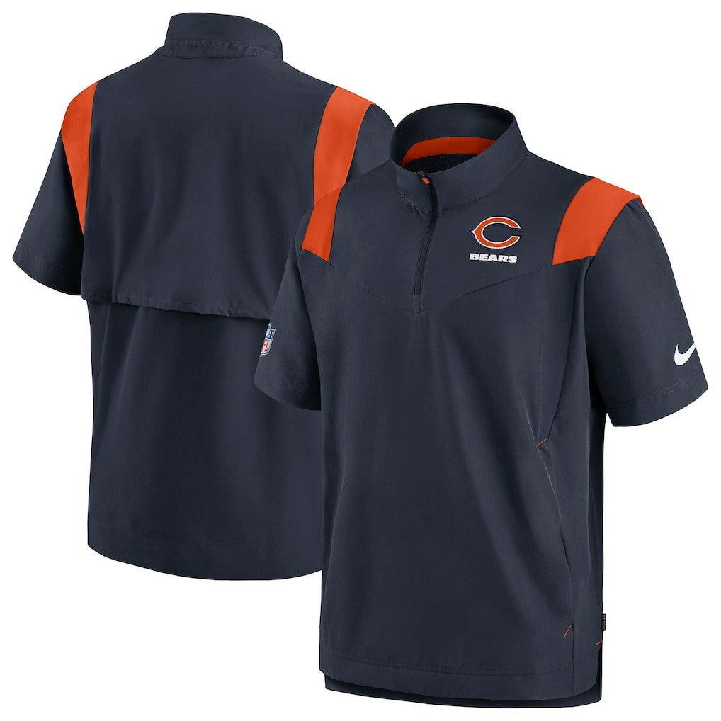 Chicago Bears Sideline Coaches Chevron Lockup Pullover Top - Navy | Nike outlet