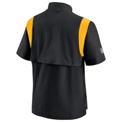 Pittsburgh Steelers Sideline Coaches Chevron Lockup Pullover Top - Black | Nike sale
