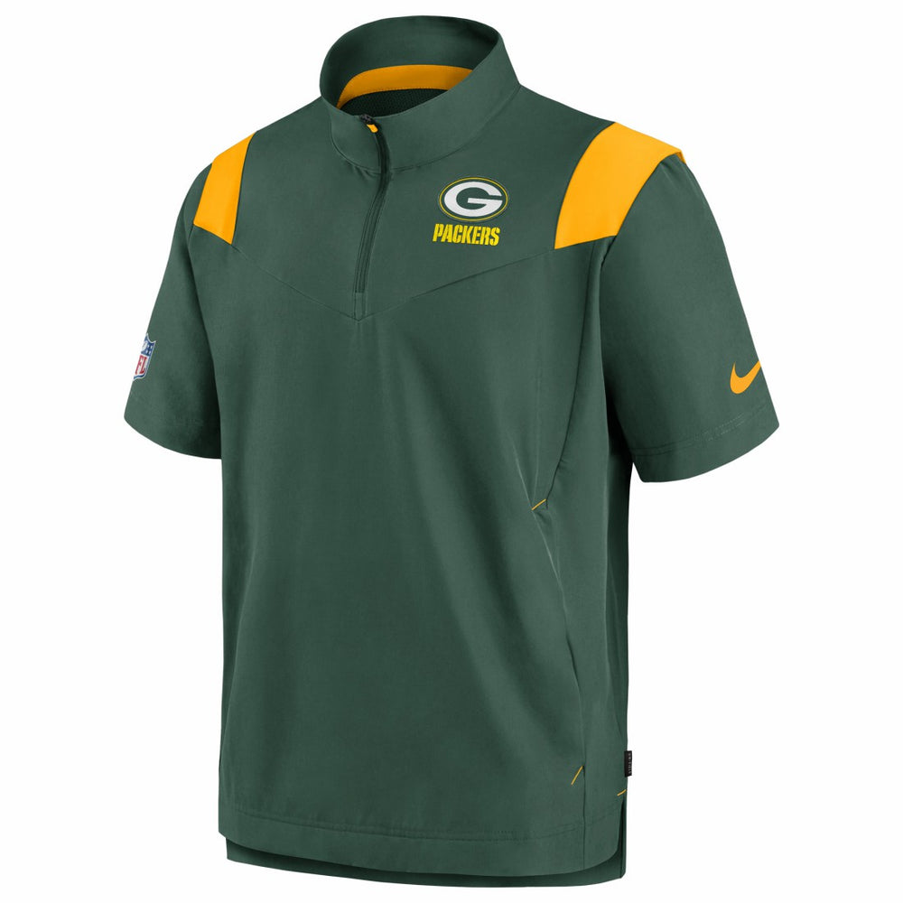 Green Bay Packers Sideline Coaches Chevron Lockup Pullover Top - Kelly Green | Nike sale