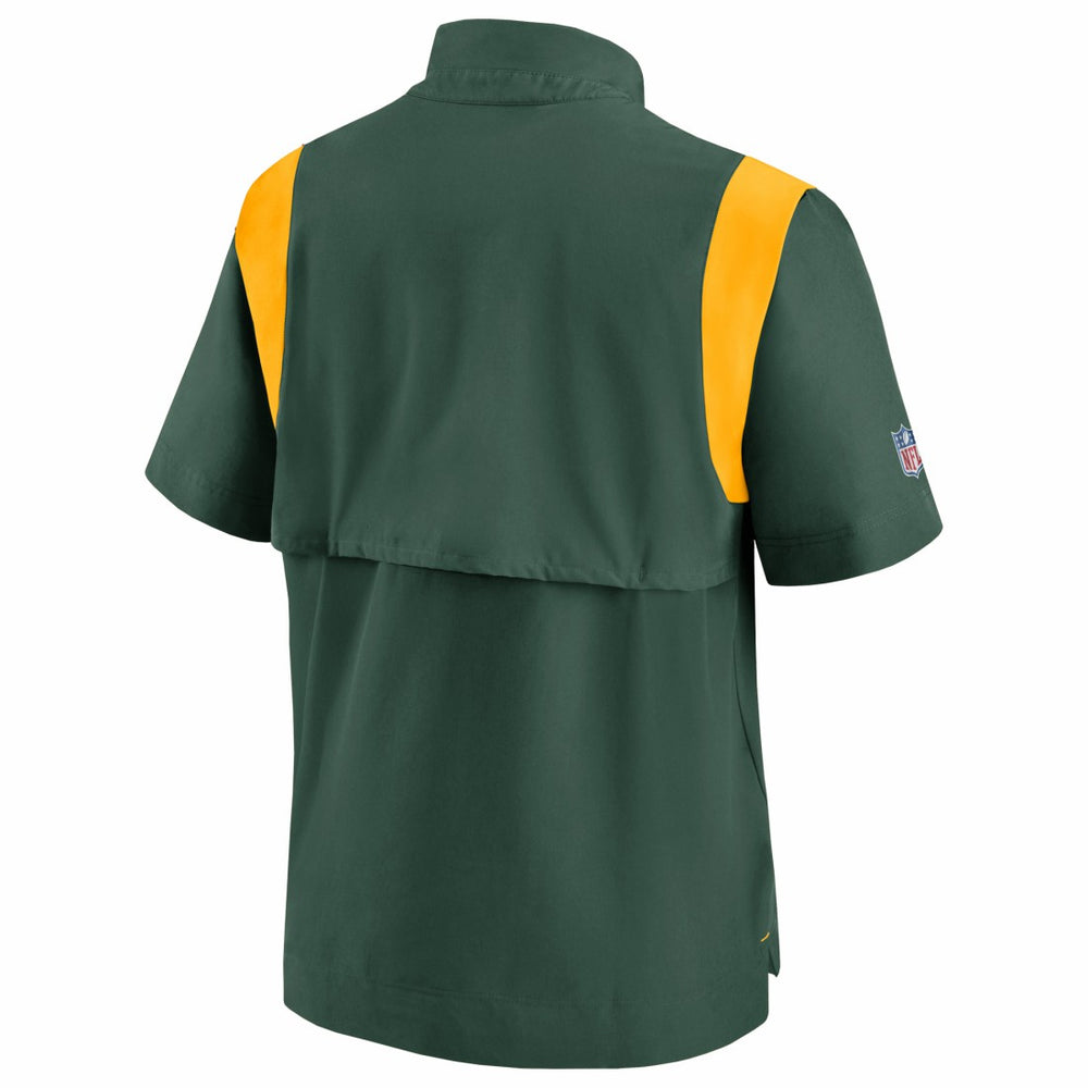 Green Bay Packers Sideline Coaches Chevron Lockup Pullover Top - Kelly Green | Nike sale