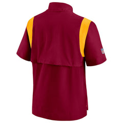 Washington Commanders Sideline Coaches Chevron Lockup Pullover Top - Burgundy | Nike cheap