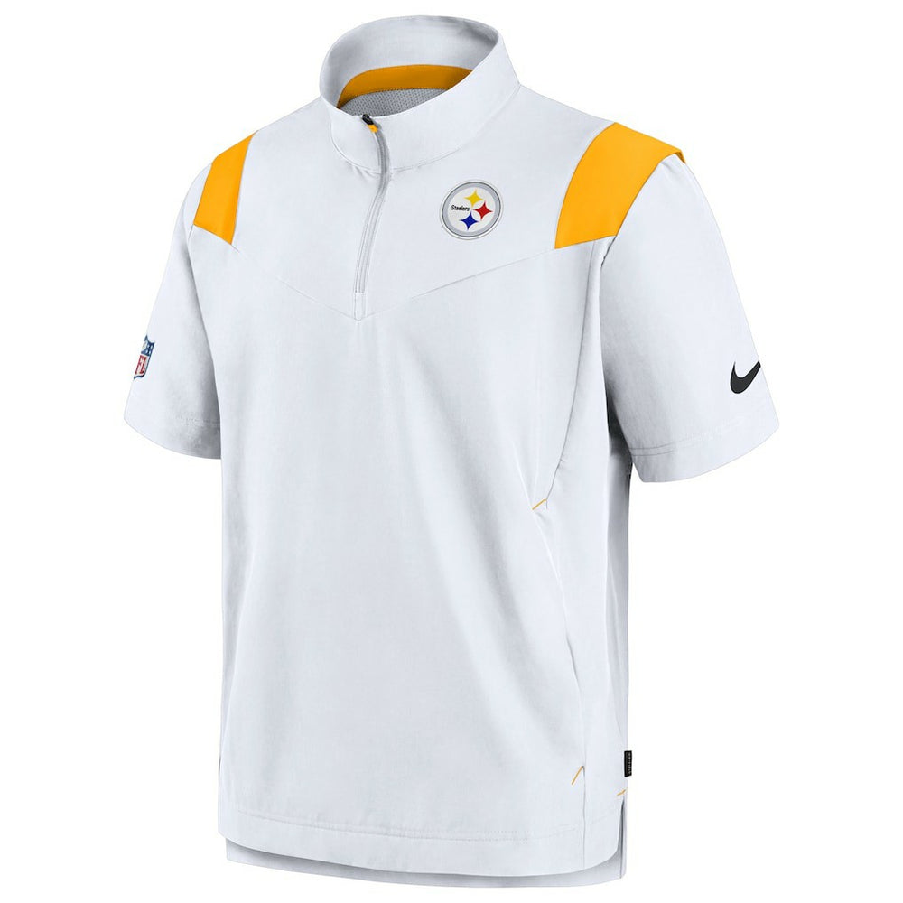 Pittsburgh Steelers Sideline Coaches Chevron Lockup Pullover Top - White | Nike on sale