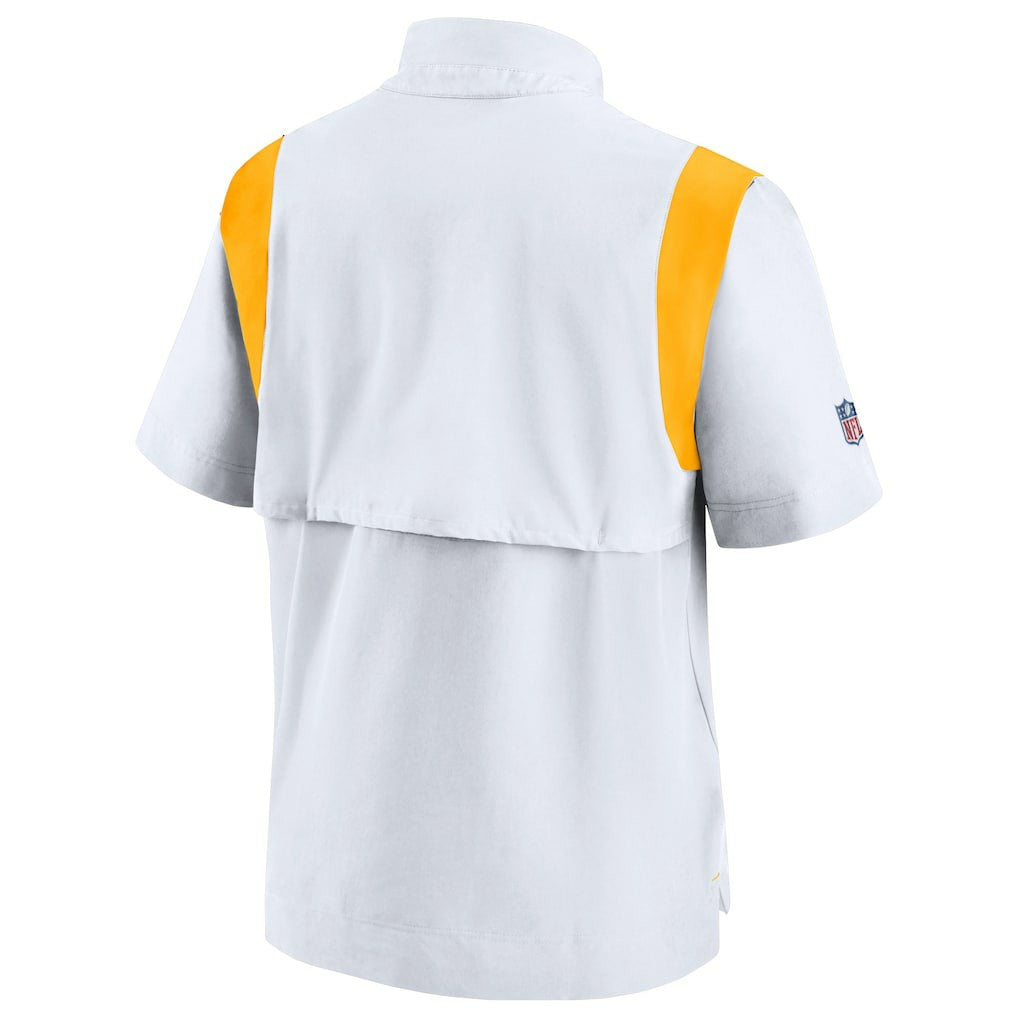 Pittsburgh Steelers Sideline Coaches Chevron Lockup Pullover Top - White | Nike on sale