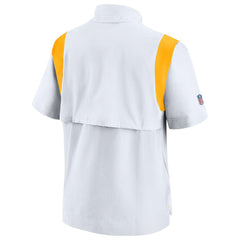 Pittsburgh Steelers Sideline Coaches Chevron Lockup Pullover Top - White | Nike on sale