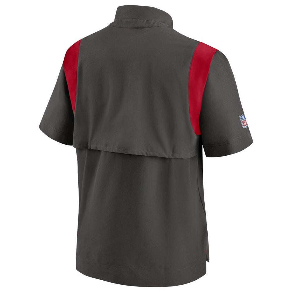 Tampa Bay Buccaneers Sideline Coaches Chevron Lockup Pullover Top - Pewter | Nike for sale