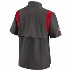 Tampa Bay Buccaneers Sideline Coaches Chevron Lockup Pullover Top - Pewter | Nike for sale