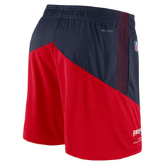New England Patriots Sideline Primary Lockup Performance Shorts - Navy/Red | Nike sale