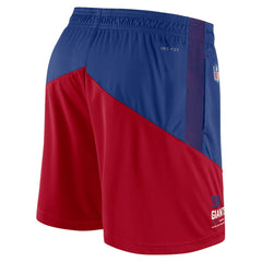 New York Giants Sideline Primary Lockup Performance Shorts - Royal/Red | Nike cheap