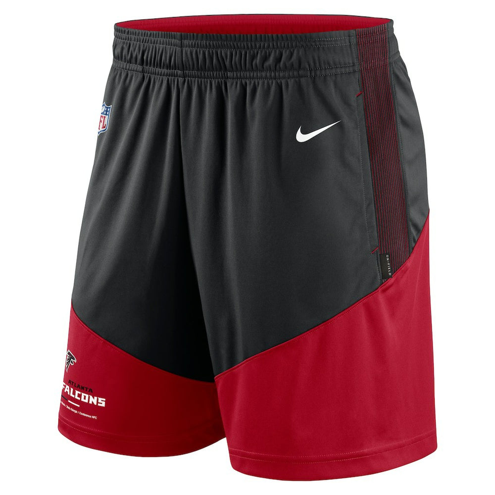 Atlanta Falcons Sideline Primary Lockup Performance Shorts - Black/Red | Nike sale