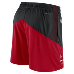 Atlanta Falcons Sideline Primary Lockup Performance Shorts - Black/Red | Nike sale
