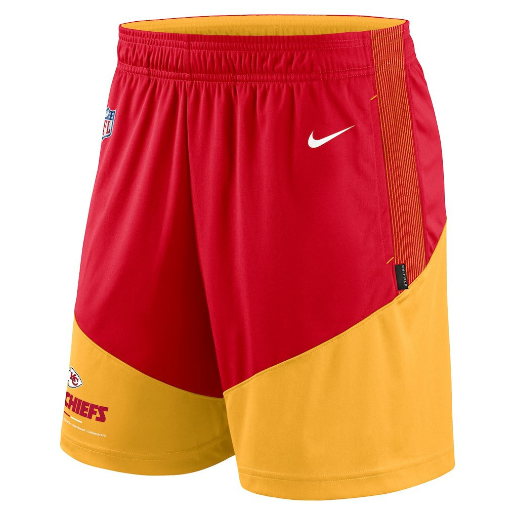 Kansas City Chiefs Sideline Primary Lockup Performance Shorts - Red/Gold | Nike discount