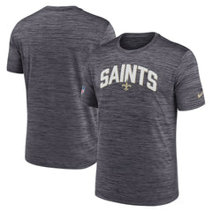 New Orleans Saints Sideline Velocity Athletic Stack Performance T-Shirt - Black | Nike for sale