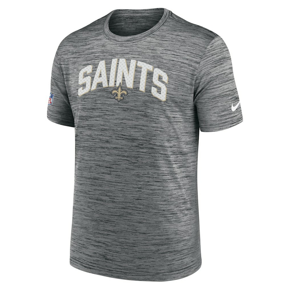 New Orleans Saints Sideline Velocity Athletic Stack Performance T-Shirt - Gray | Nike sale