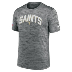 New Orleans Saints Sideline Velocity Athletic Stack Performance T-Shirt - Gray | Nike sale