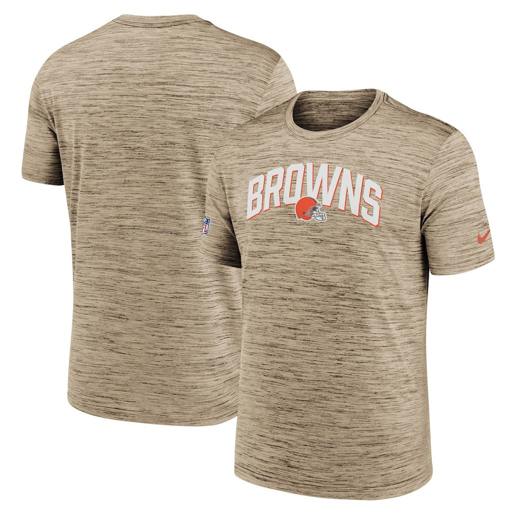 Cleveland Browns Sideline Velocity Athletic Stack Performance T-Shirt - Brown | Nike sale