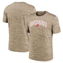 Cleveland Browns Sideline Velocity Athletic Stack Performance T-Shirt - Brown | Nike sale