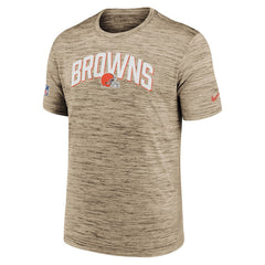Cleveland Browns Sideline Velocity Athletic Stack Performance T-Shirt - Brown | Nike sale