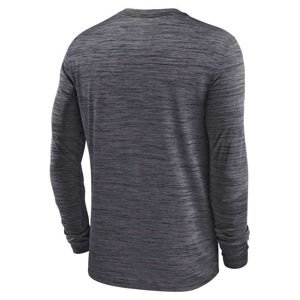 Las Vegas Raiders Sideline Velocity Athletic Stack Performance Long Sleeve T-Shirt - Charcoal | Nike online