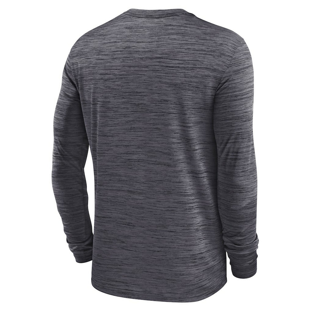 Las Vegas Raiders Sideline Velocity Athletic Stack Performance Long Sleeve T-Shirt - Charcoal | Nike online
