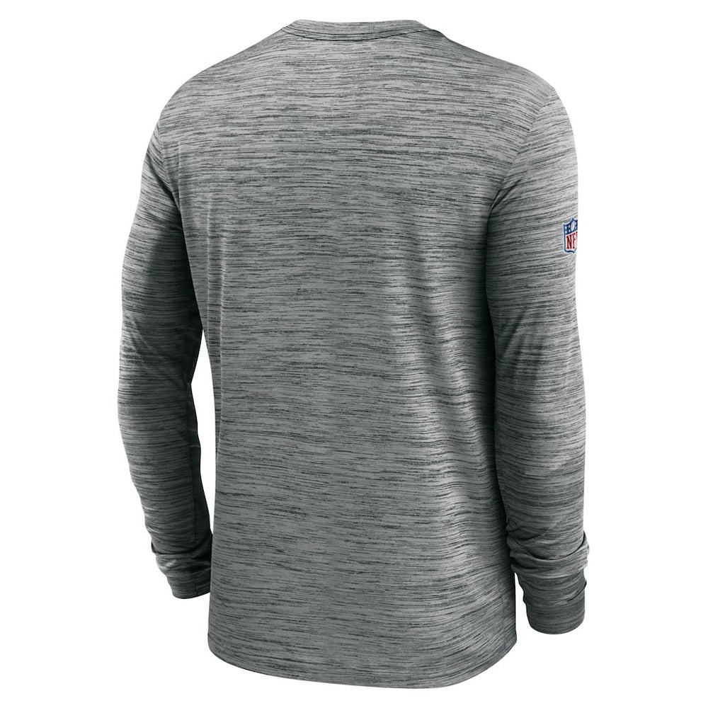 New Orleans Saints Sideline Velocity Athletic Stack Performance Long Sleeve T-Shirt - Gray | Nike outlet