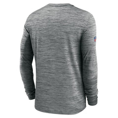 New Orleans Saints Sideline Velocity Athletic Stack Performance Long Sleeve T-Shirt - Gray | Nike outlet
