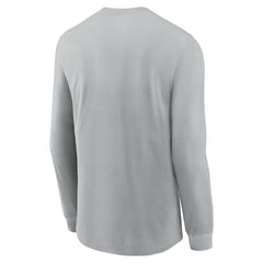 Cleveland Browns Sideline Infograph Lock Up Performance Long Sleeve T-Shirt - Silver | Nike online
