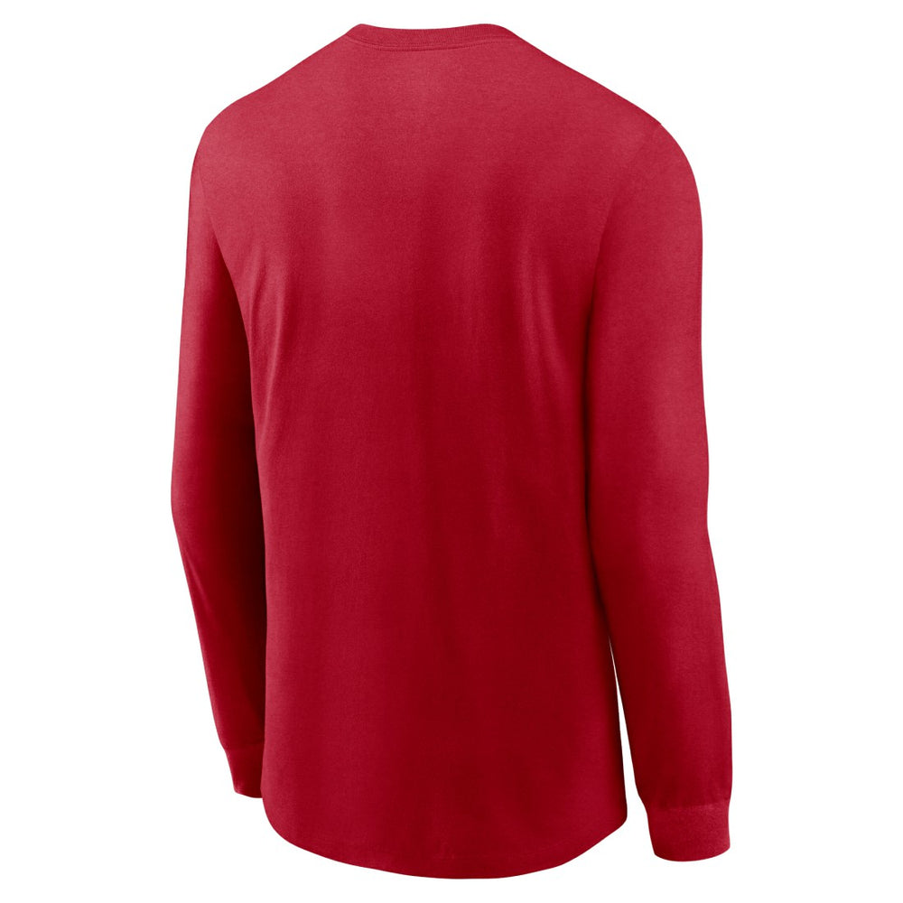 Tampa Bay Buccaneers Sideline Infograph Lock Up Performance Long Sleeve T-Shirt - Red | Nike on sale