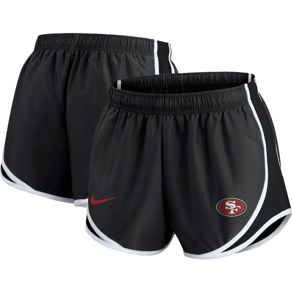 San Francisco 49ers Women's Plus Size Logo Performance Tempo Shorts - Charcoal | Nike sale