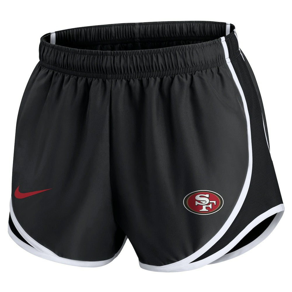 San Francisco 49ers Women's Plus Size Logo Performance Tempo Shorts - Charcoal | Nike sale