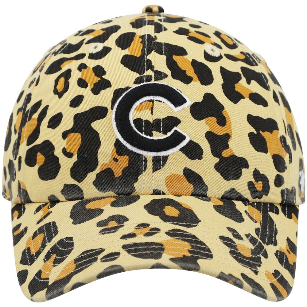 Chicago Cubs Women's Bagheera Cheetah Clean up Adjustable Hat - Tan | 47 brand
