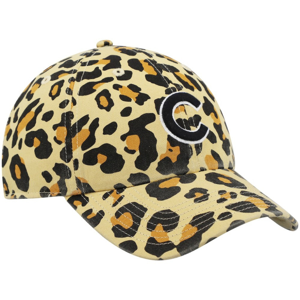 Chicago Cubs Women's Bagheera Cheetah Clean up Adjustable Hat - Tan | 47 brand