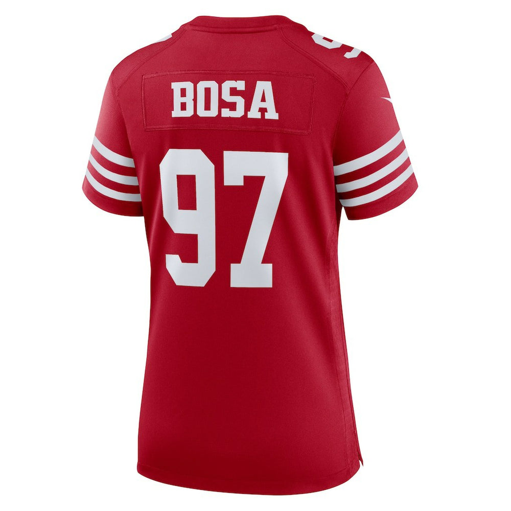 Nick Bosa San Francisco 49ers Women's Team Game Player Jersey - Scarlet | Nike online