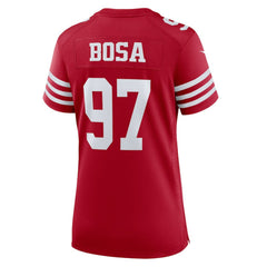 Nick Bosa San Francisco 49ers Women's Team Game Player Jersey - Scarlet | Nike online