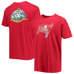 Tampa Bay Buccaneers New Era Patch Up Collection Super Bowl XXXVII T-Shirt - Red discount