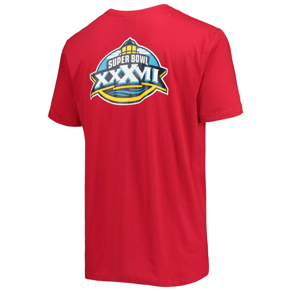 Tampa Bay Buccaneers New Era Patch Up Collection Super Bowl XXXVII T-Shirt - Red discount