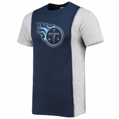 Tennessee Titans Refried Apparel Sustainable Split T-Shirt - Navy/Heathered Gray sale