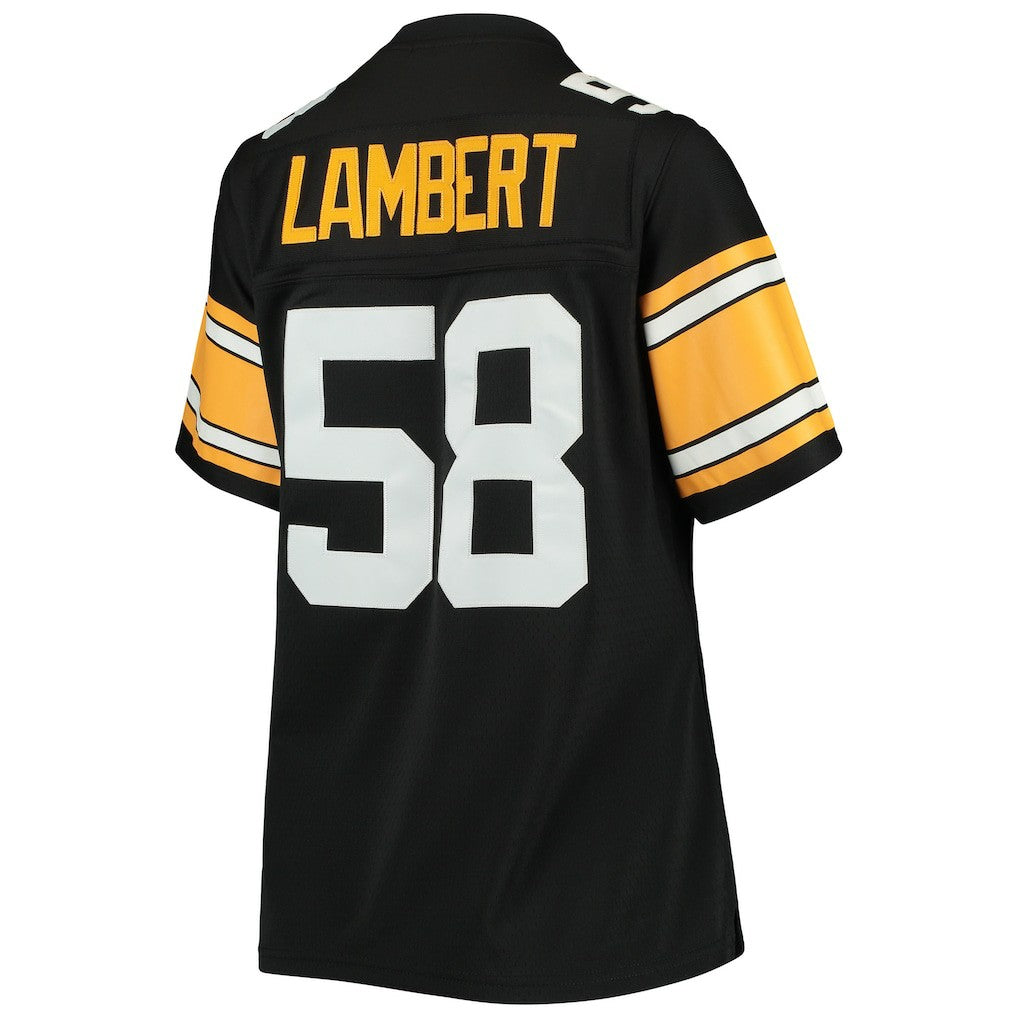 Jack Lambert Pittsburgh Steelers Women's Legacy Replica Player Jersey - Black on sale