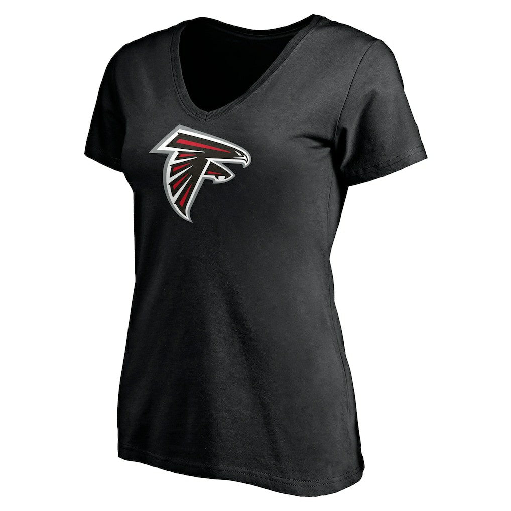 Kyle Pitts Atlanta Falcons Women's Player Icon Name & Number V-Neck T-Shirt - Black online