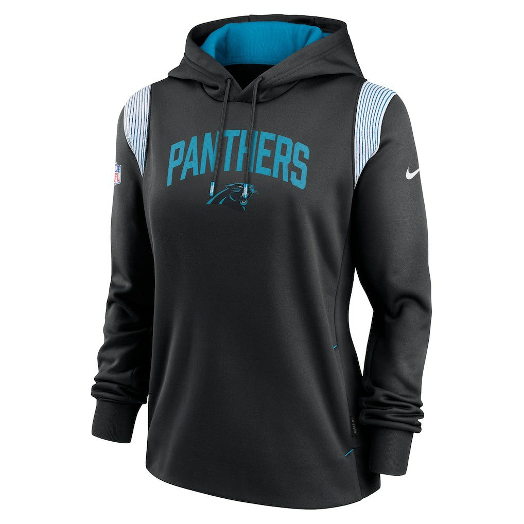 Carolina Panthers Women's Sideline Stack Performance Pullover Hoodie - Black | Nike discount
