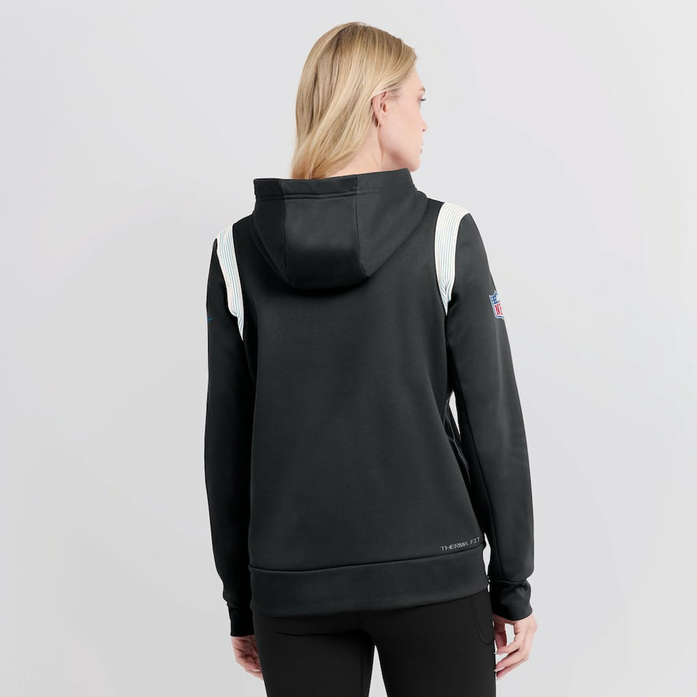 Carolina Panthers Women's Sideline Stack Performance Pullover Hoodie - Black | Nike discount