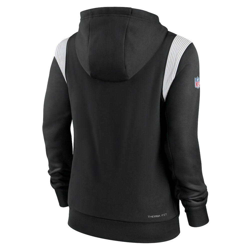 New Orleans Saints Women's Sideline Stack Performance Pullover Hoodie - Black | Nike on sale