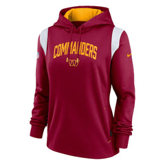 Washington Commanders Women's Sideline Stack Performance Pullover Hoodie - Burgundy | Nike sale