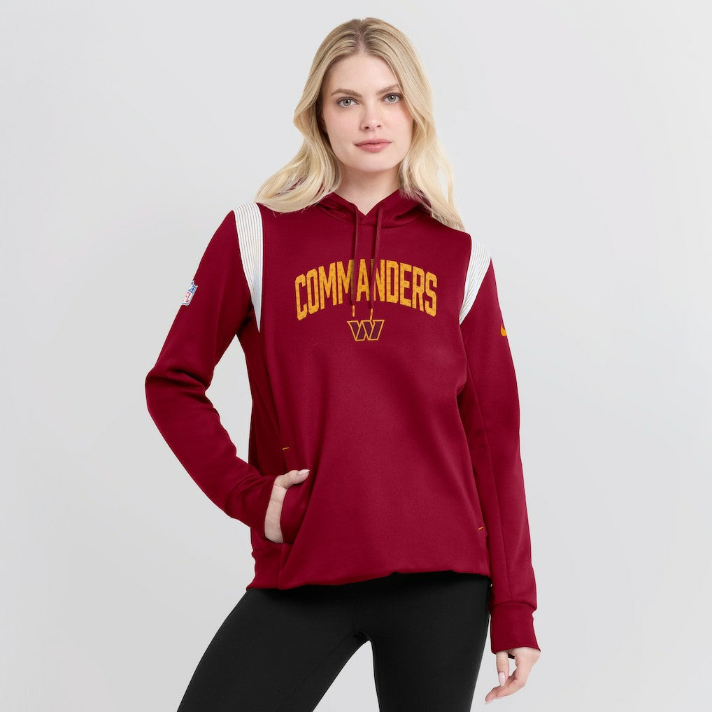 Washington Commanders Women's Sideline Stack Performance Pullover Hoodie - Burgundy | Nike sale